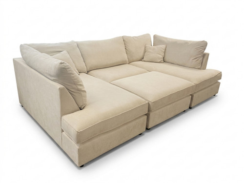 Corner sofa cream fabric - corner,