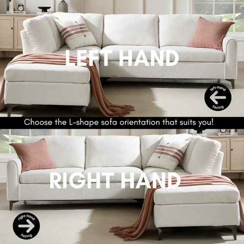 Corner sofa left - sofa, hand