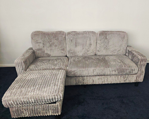 Grey corduroy corner - grey,