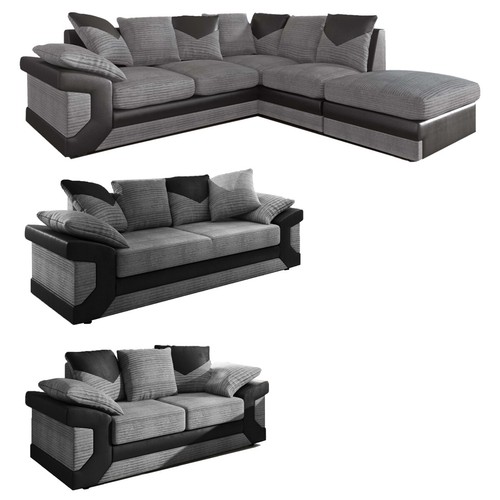 Dino black grey large corner - black,
