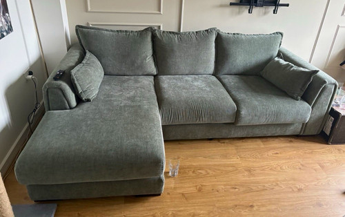 Grey fabric corner - fabric, with