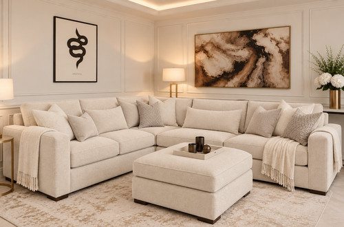 Ruby corner shape sofa - shape,