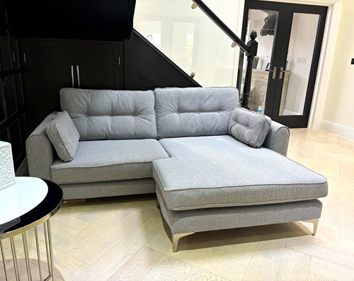 Grey fabric corner left or - /left,