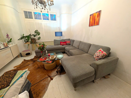 Grey fabric sectional corner - sectional,