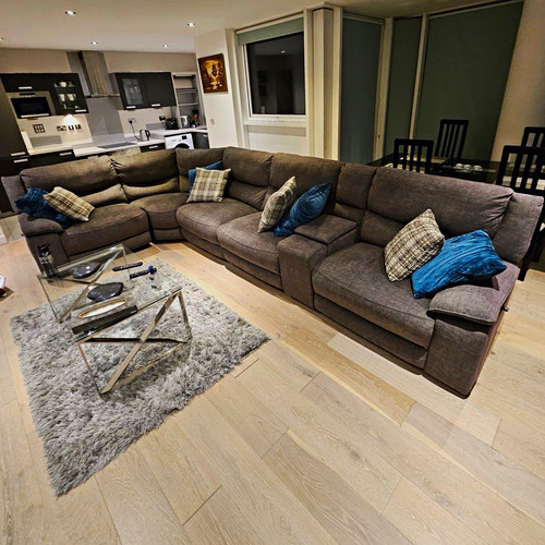 Grey corner sofa shape with - corner,
