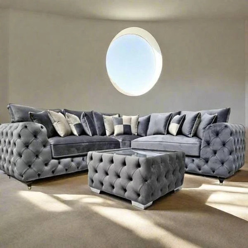 Corner sofa premium set grey - corner,