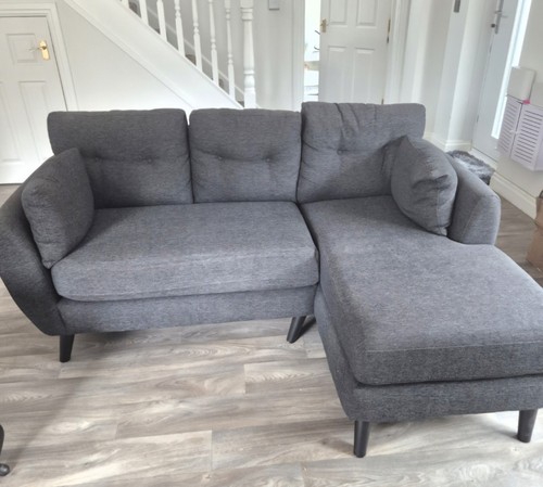 Next dark grey corner sofa - next,
